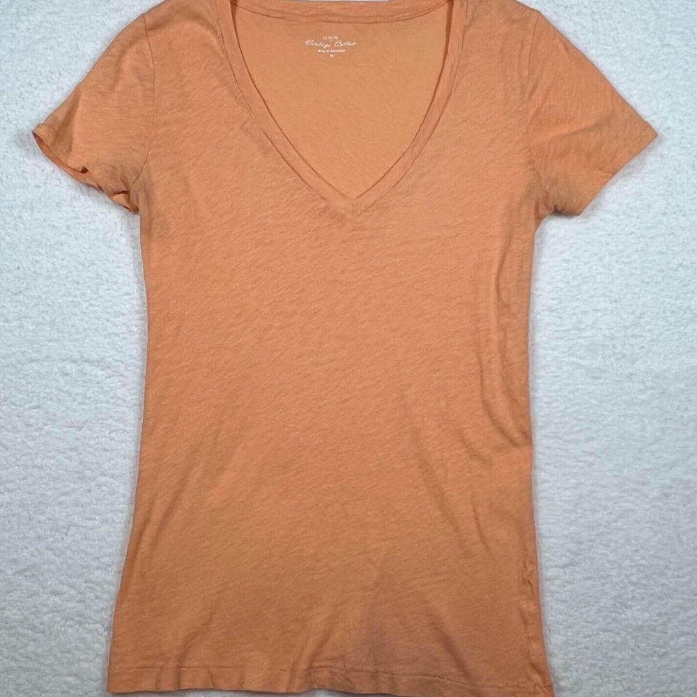 NWT J.Crew Women's Short Sleeve Vintage-Cotton V-Neck Tee Size M